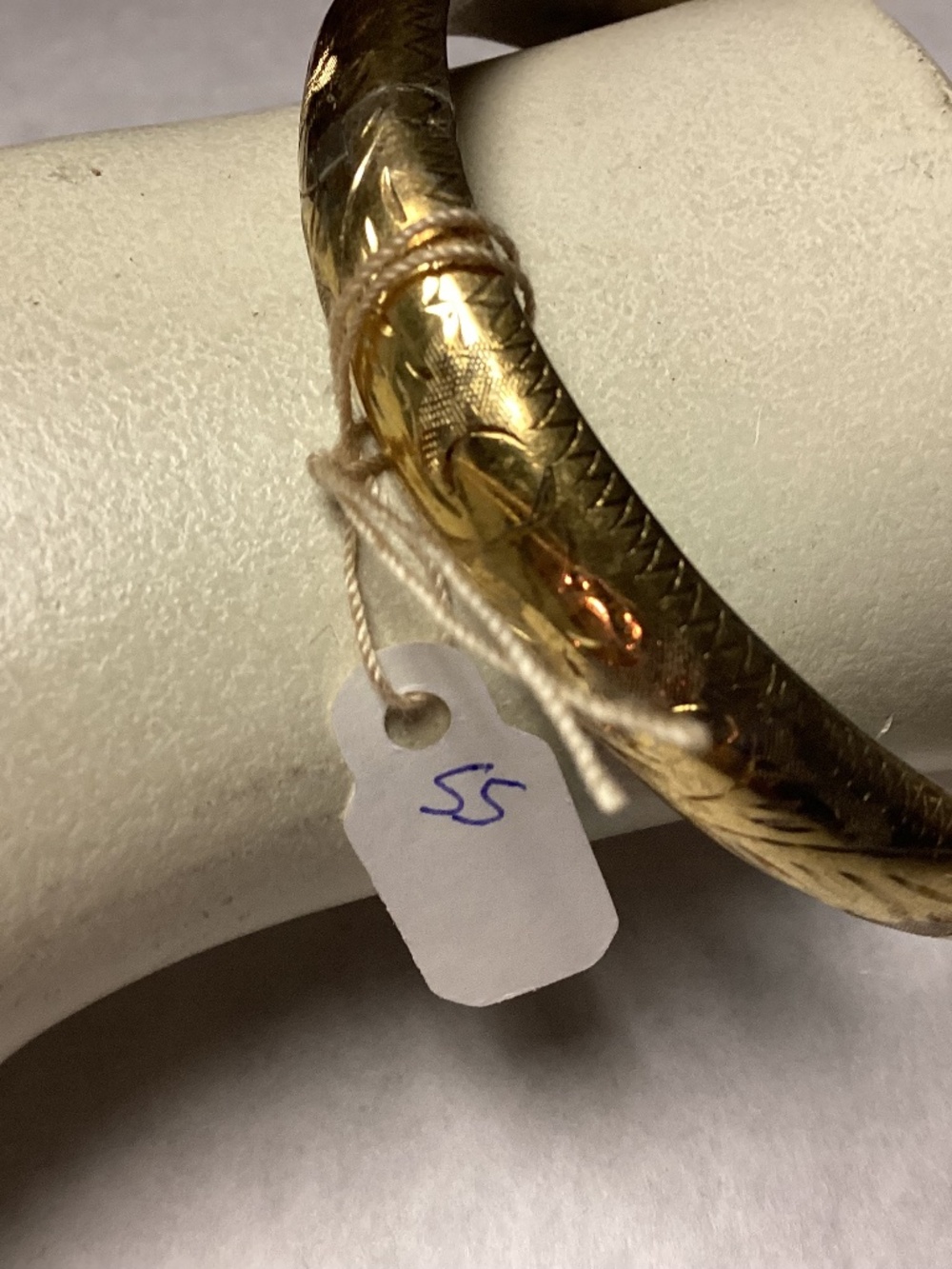 Sterling carved braceket stunning. Gold tones maybe GF